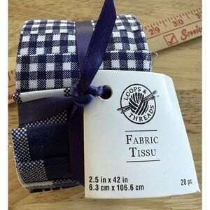 Loops and threads Jelly Roll‎ Dark Blue And White 20 Pieces 2.5"x42"